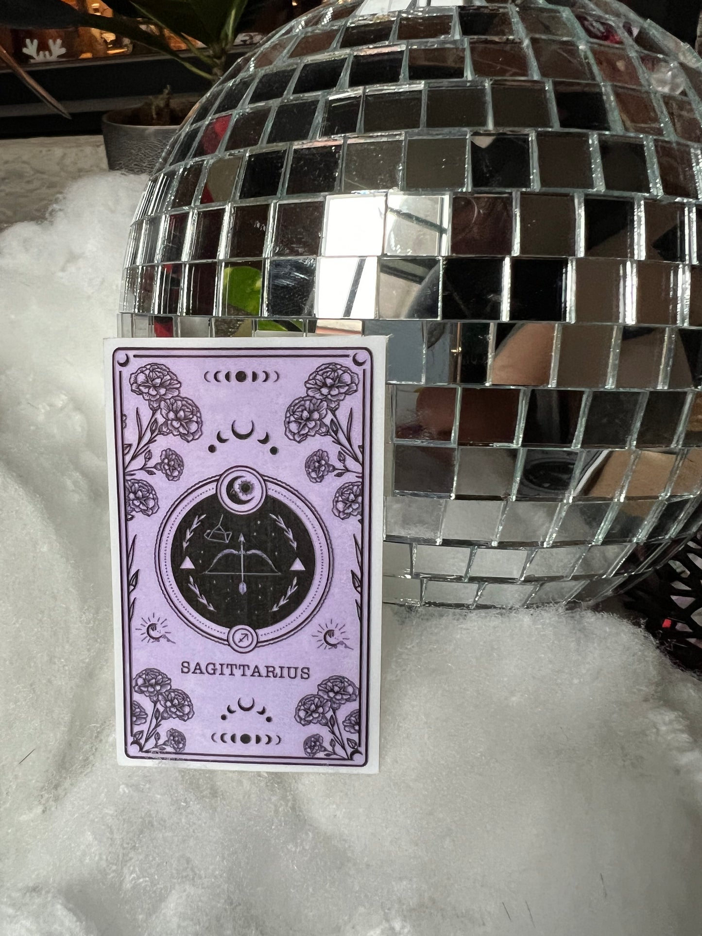 Sagittarius Tarot Card Zodiac Sticker