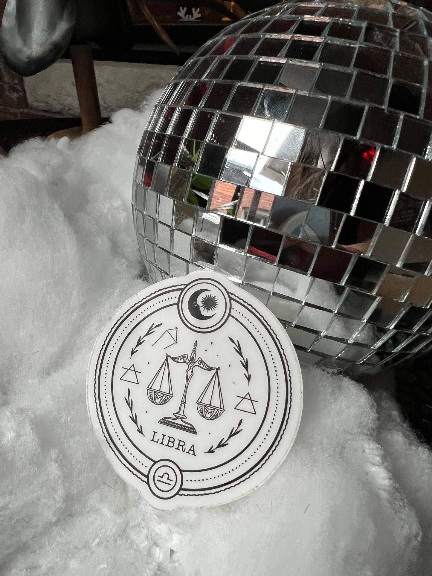 Libra Zodiac Sticker (clear)