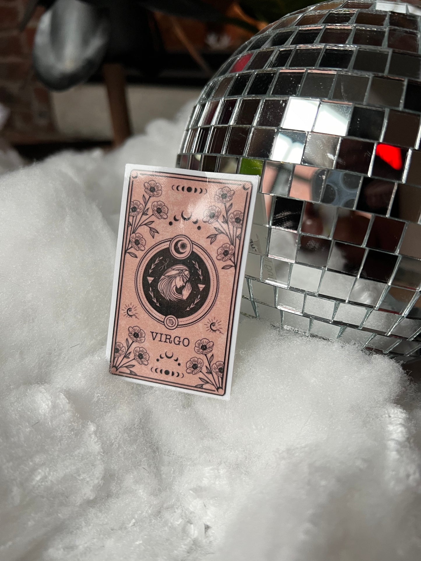 Virgo Tarot Card Zodiac Sticker