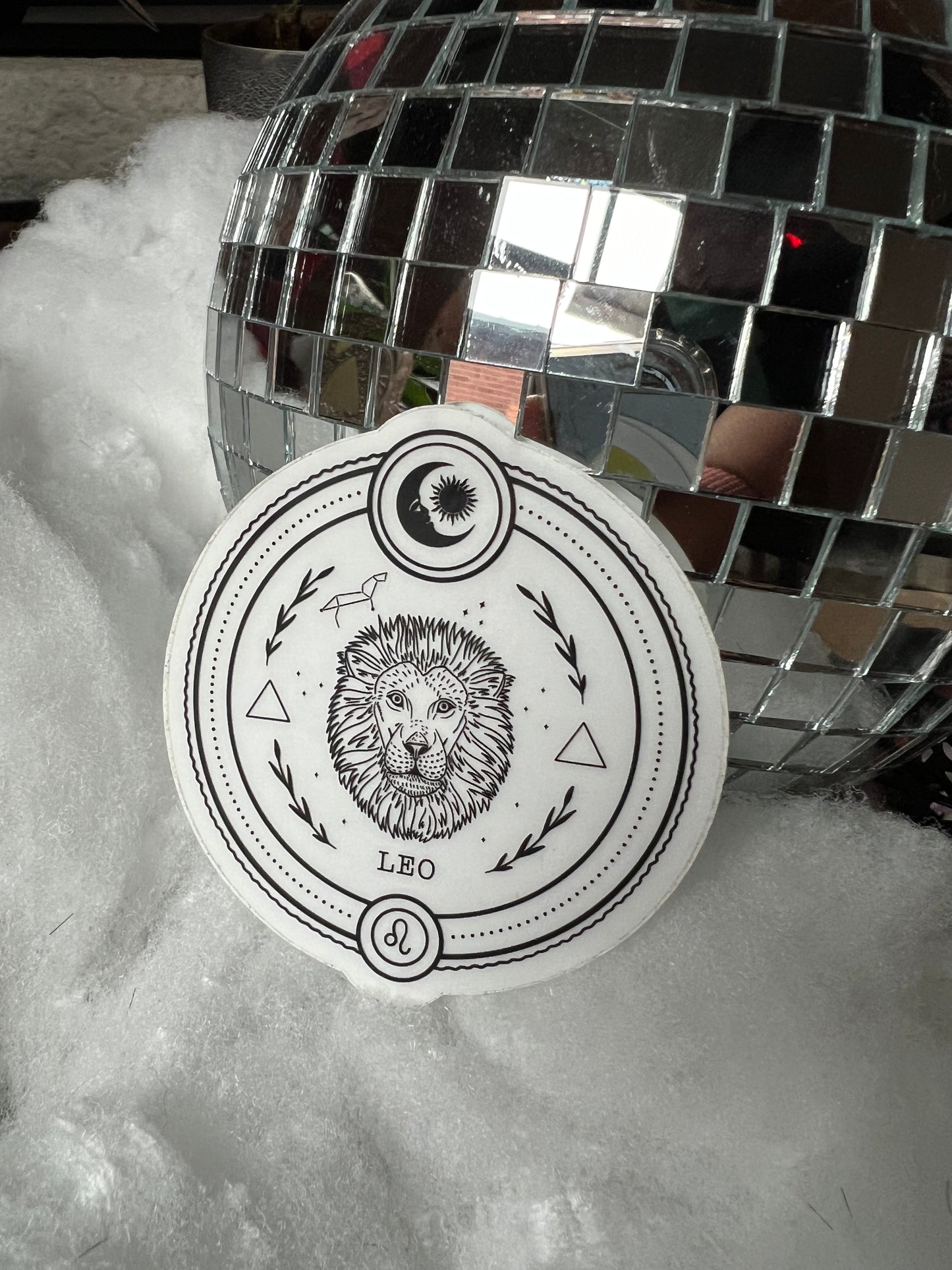 Leo Zodiac Sticker (clear)