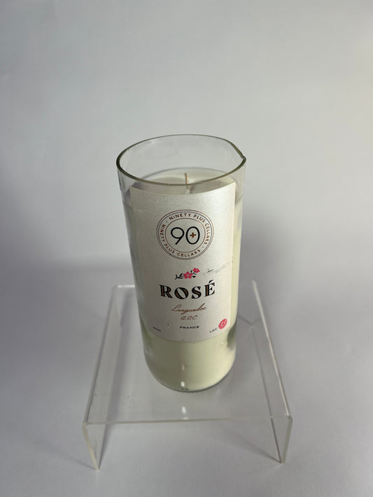 20 oz Rose Wine bottle Candle in Kay Cee