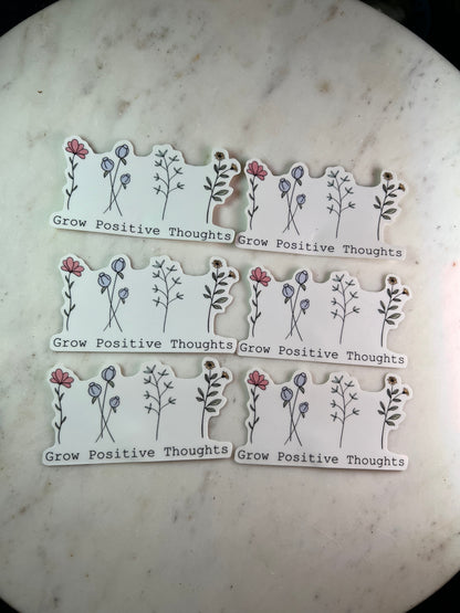 Grow Positive Thoughts Sticker